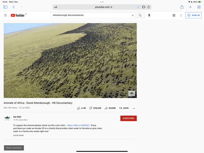 Hide distractions on YouTube