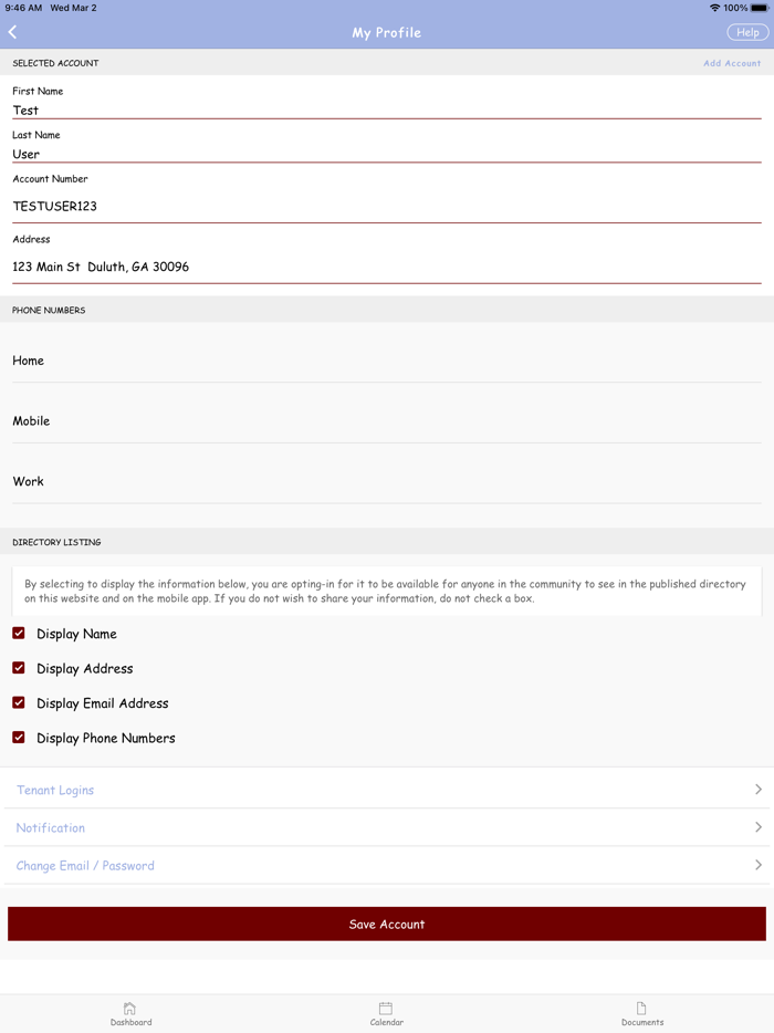 Team Mgt Homeowner Portal