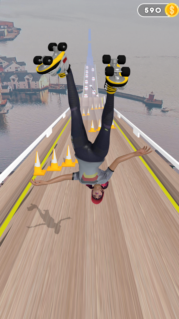 Ragdoll Downhill race