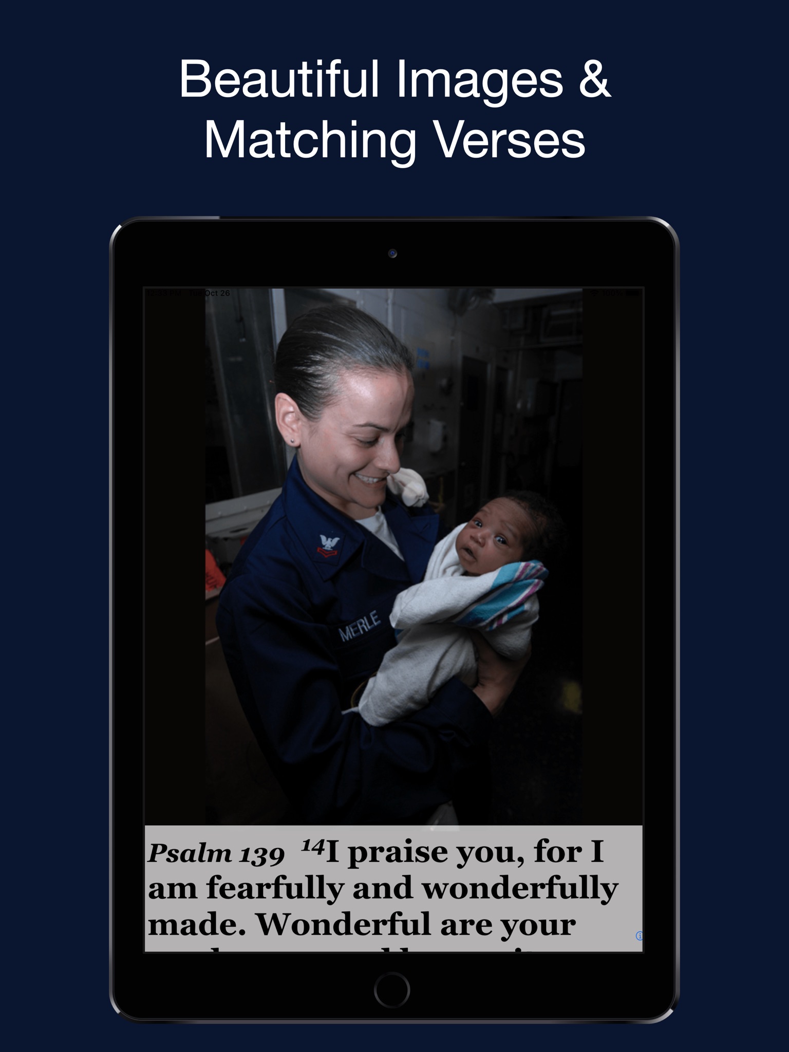Navy Psalm Daily Quotes ESV screenshot 2