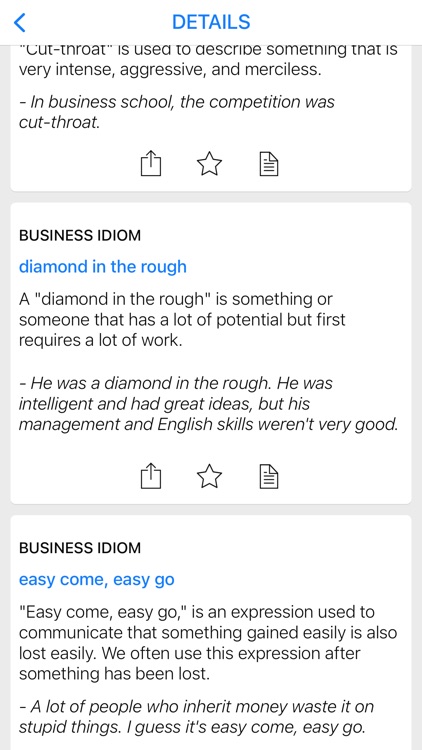 Business & Medical idioms