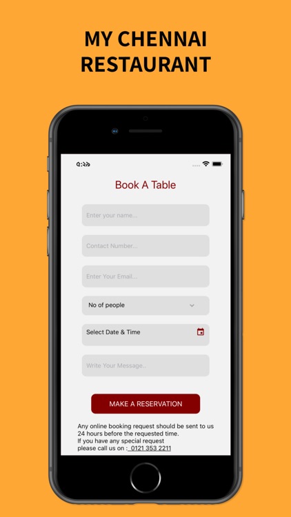 My Chennai Restaurant App