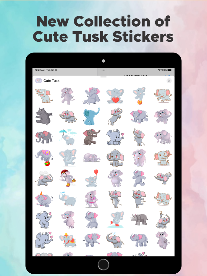 Cute Tusk Stickers