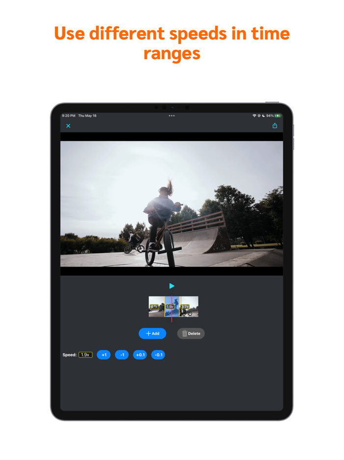 Speed Range  Video Editor