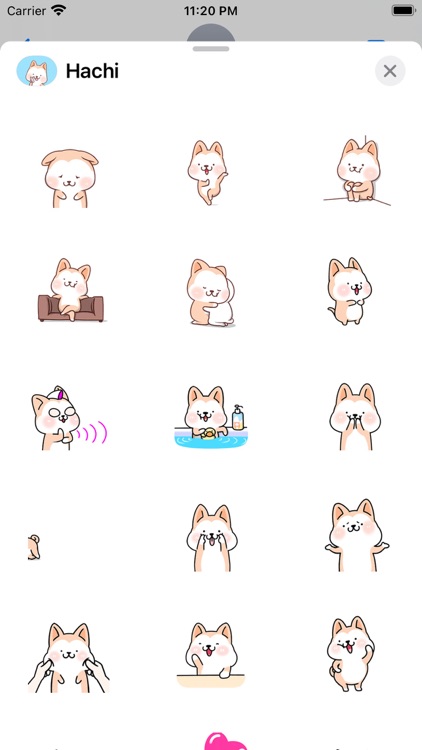 Hachi:Akita Dog Animated Emoji screenshot-6