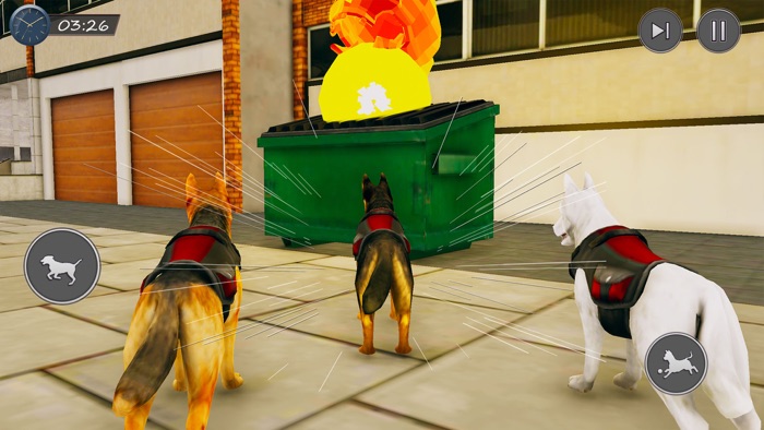 我们 警察 狗 城市 安全 3d