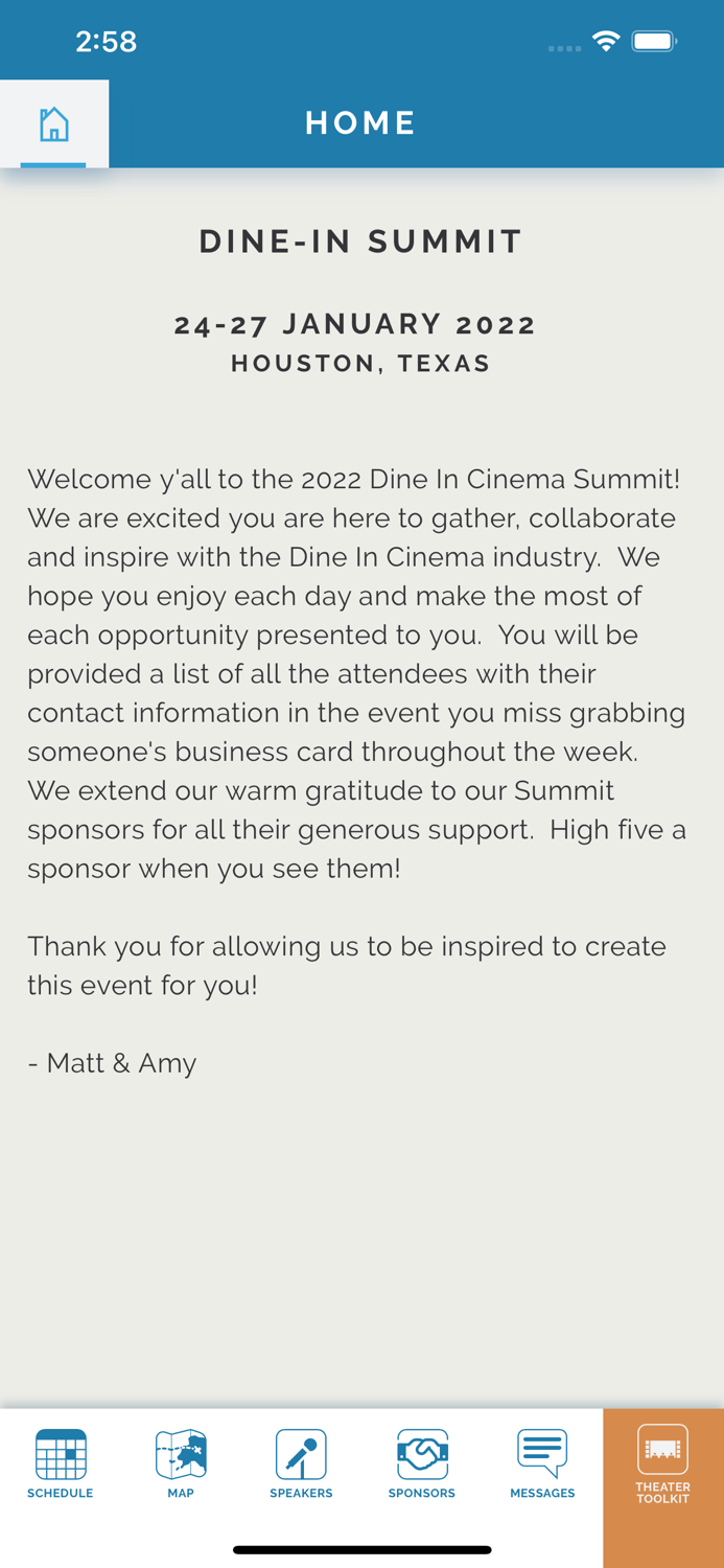 Dine-In Cinema Summit