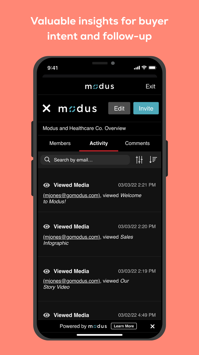 Modus Sales Enablement