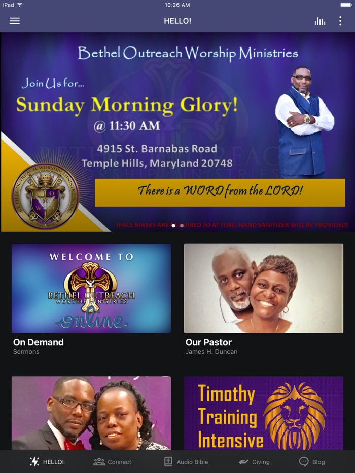 Bethel Outreach Worship Minist