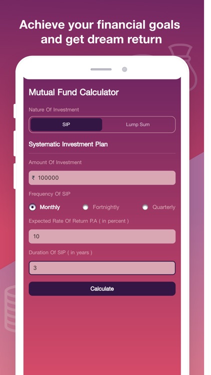 Calculator Mutual Fund Return