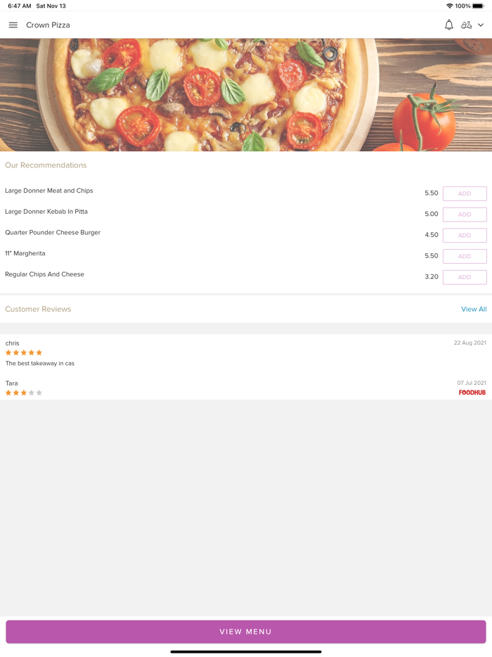 Crown Pizza CastleFord.