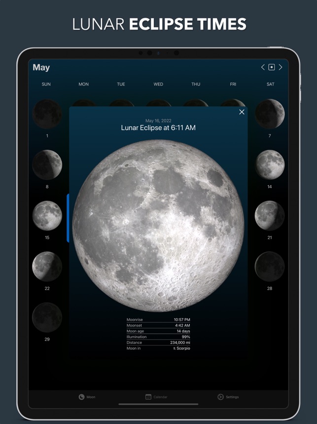 moon phase widget