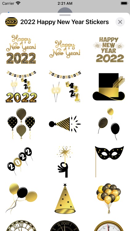 2022 Happy New Year Stickers by PH TECHNOLOGY SOLUTIONS LLC