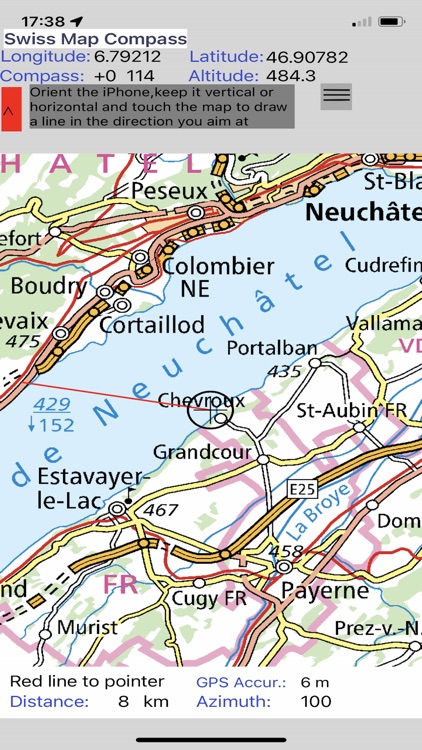 Swiss Map Compass