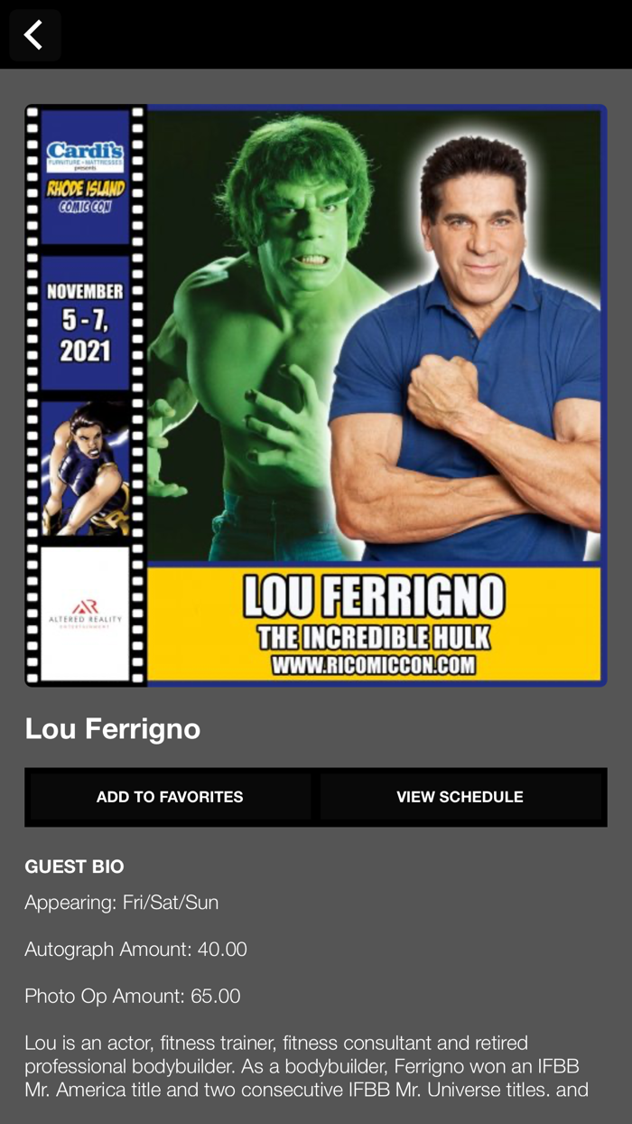 Rhode Island Comic Con 2021