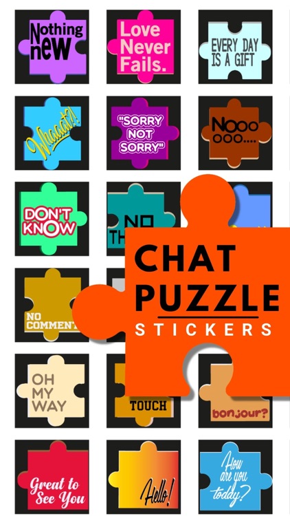 Chat Puzzle Stickers