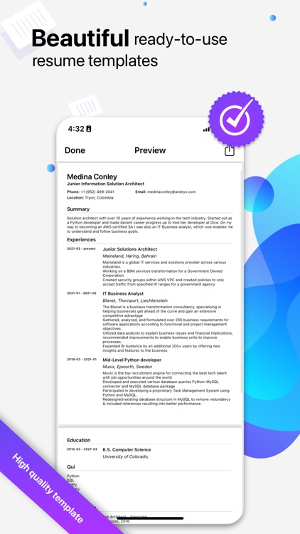 Resume Creator : Resume Maker screenshot-3