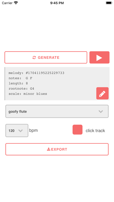 Melody Generator screenshot 1