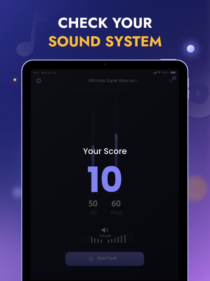 Bass  dB Analyzer Sound Test