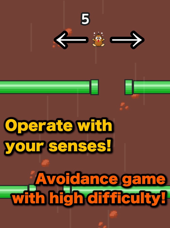Falling Mole -Avoidance game-