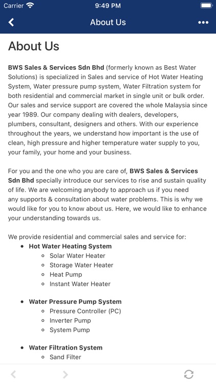 BWS Sales & Services Sdn Bhd