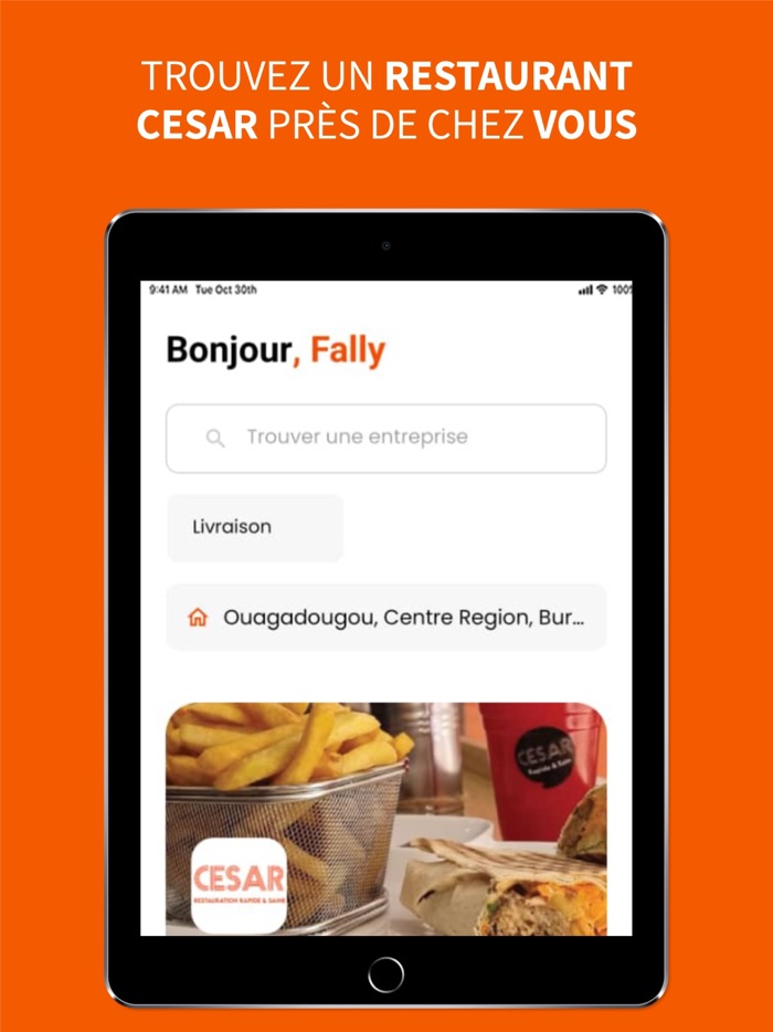 Cesar Restaurant - Livraison