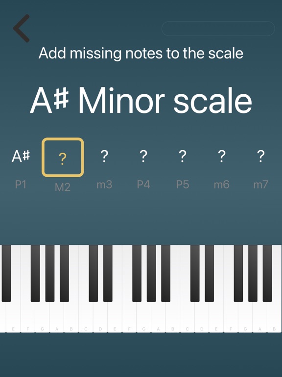 Chords: intervals and scales screenshot 2