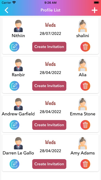 Wedding Card Maker App