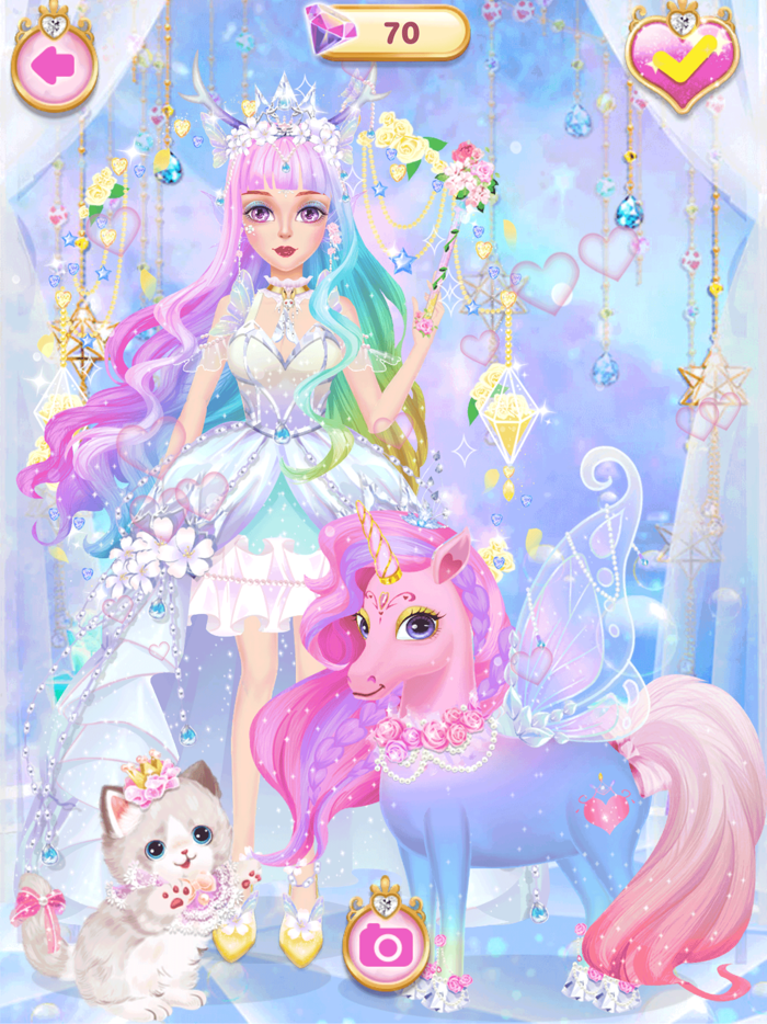 Princess unicorn dress up game