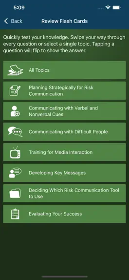 Game screenshot Risk Communication Flash Cards apk