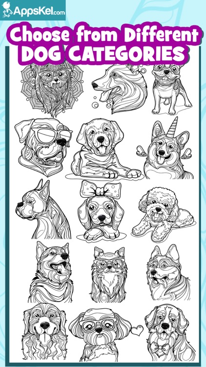 Dog Colouring Book for Adults