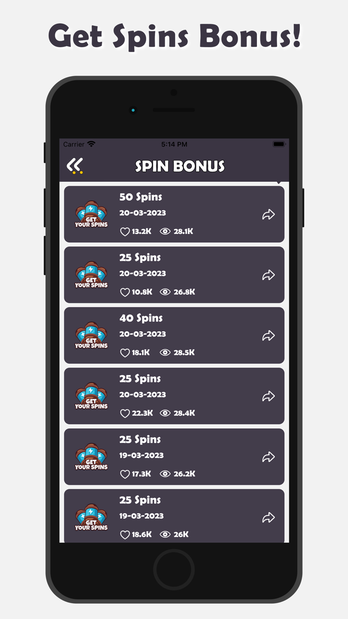 Comic master  daily Spins