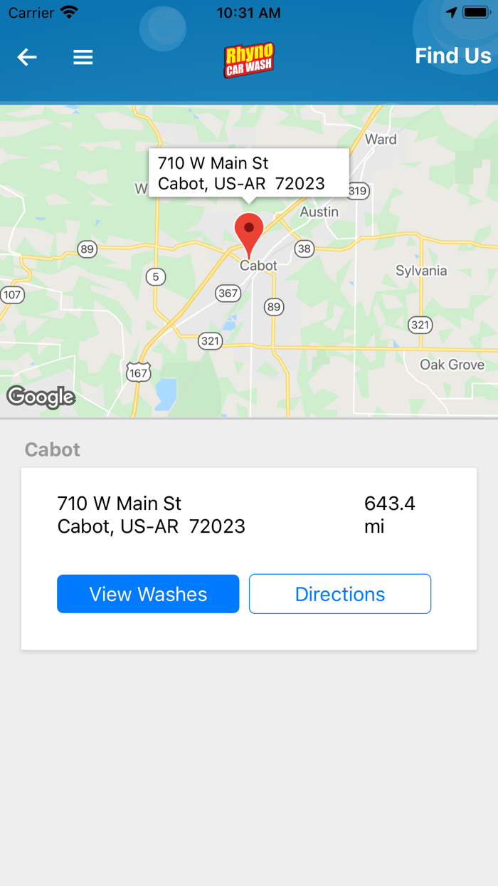 Rhyno Car Wash Cabot