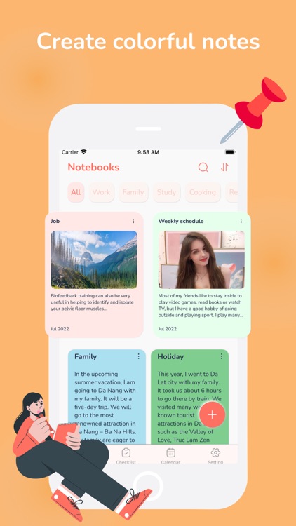 Color Note: Lock Notes Widget