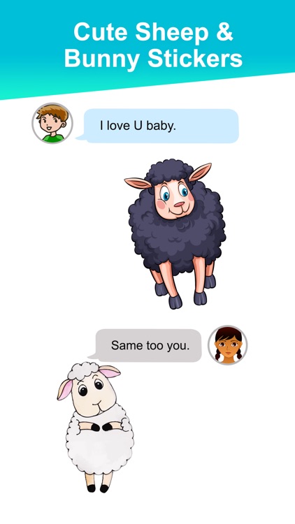 Sheep & Bunny Stickers