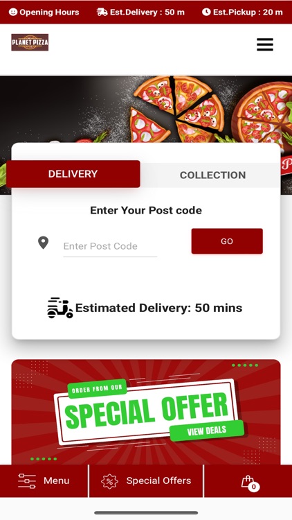 Planet Pizza -Food Delivery