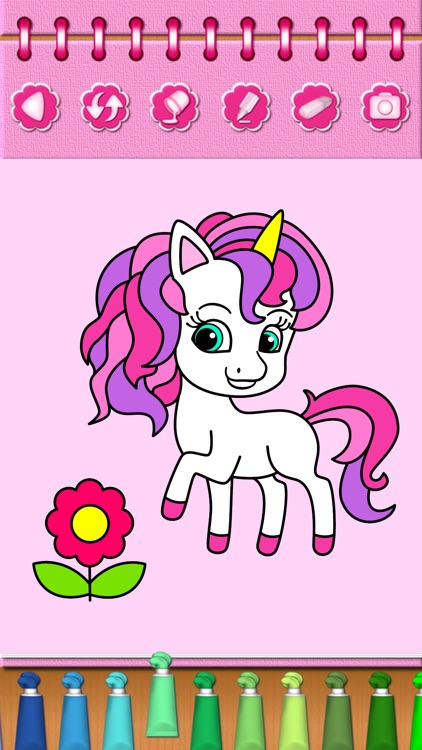 Pony Unicorn Coloring Book