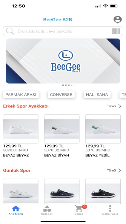 Beegee B2B Sipariş