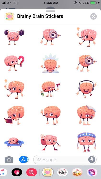 Brainy Brain Activity Stickers screenshot-3