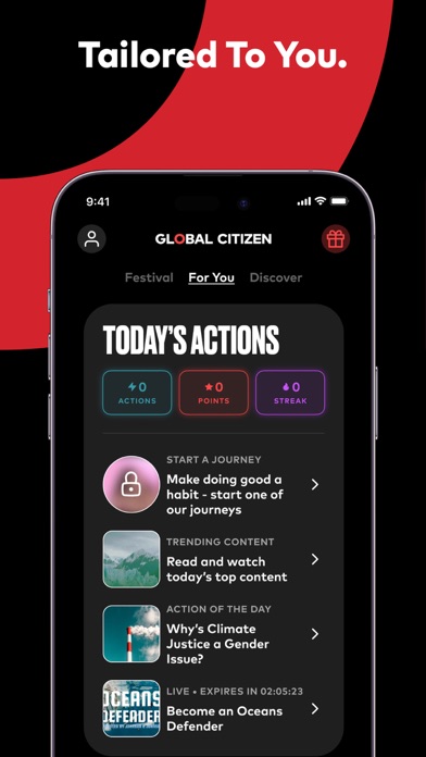 Global Citizen: Take Action screenshot 3