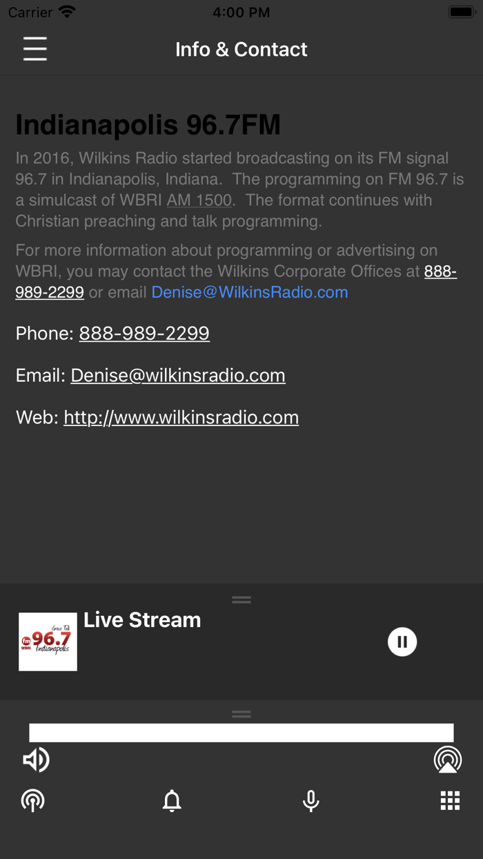 WBRI 96.7FM Radio