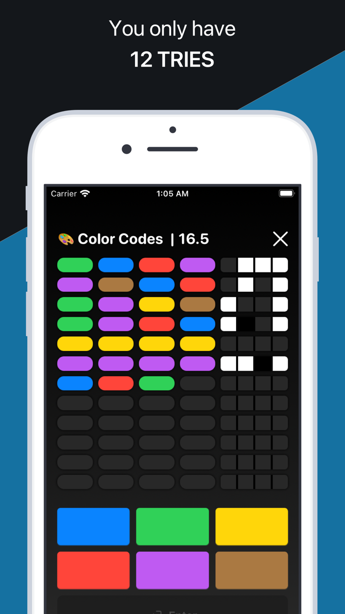 Color Codes Mastermind Game