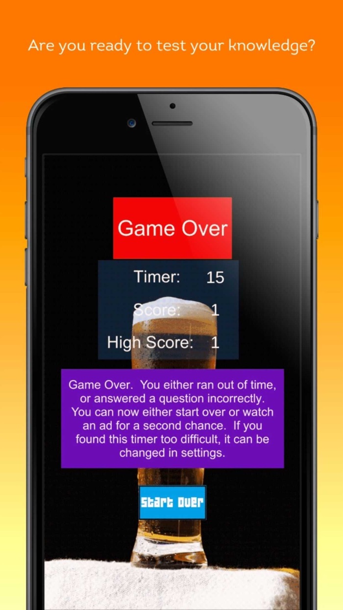 Beer Trivia Quiz Game