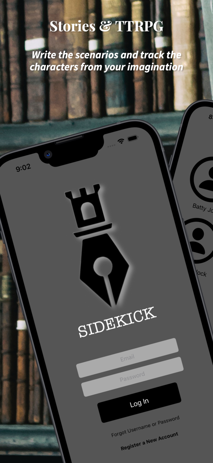 Sidekick - Writing  TTRPG