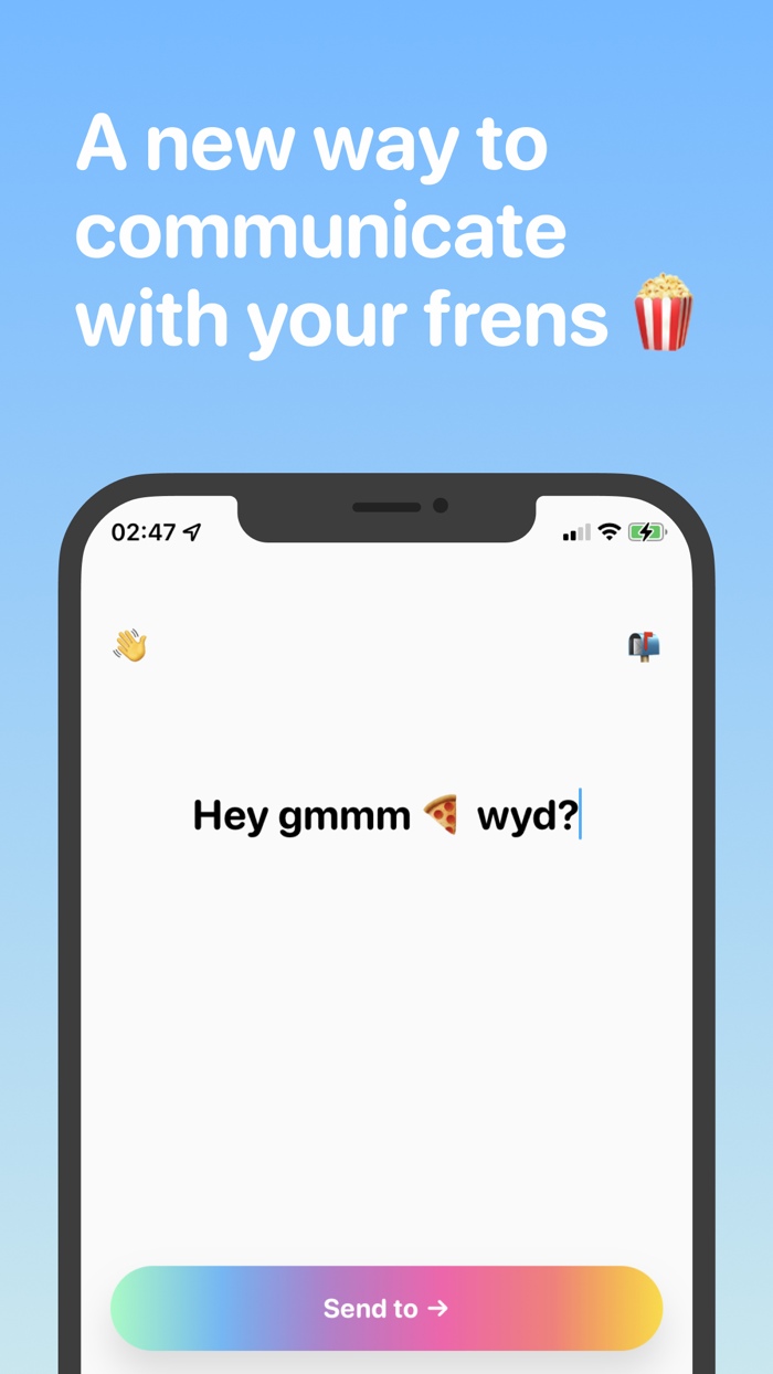 frens - widget messaging