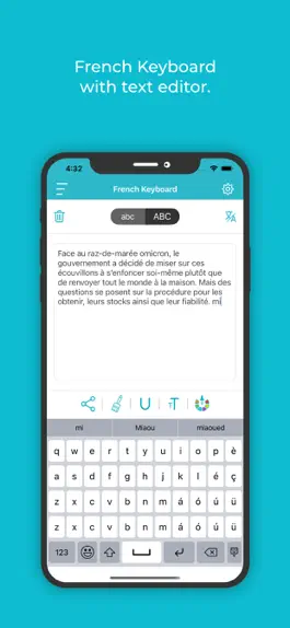 Game screenshot French Keyboard: Translator apk