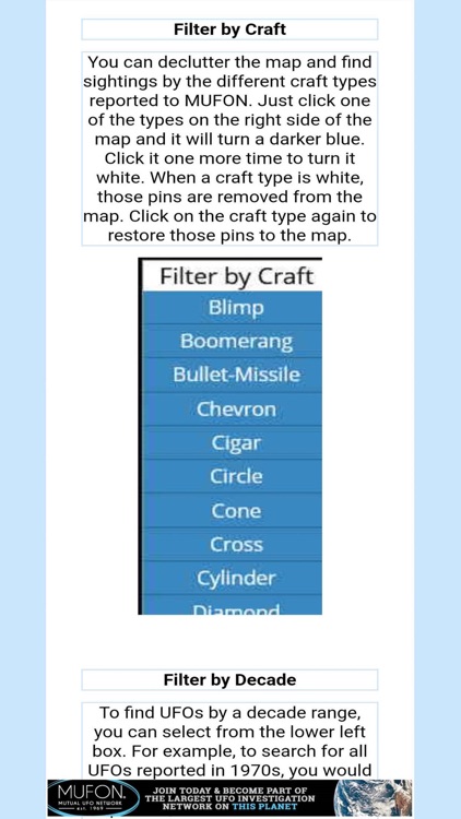 MUFON UFO Sightings Map screenshot-3
