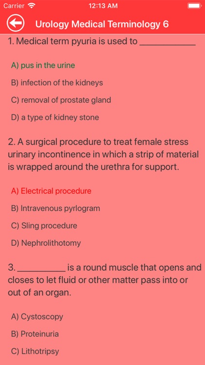 Urology Medical Terms Quiz screenshot-4