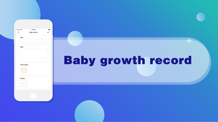 Baby growth record.