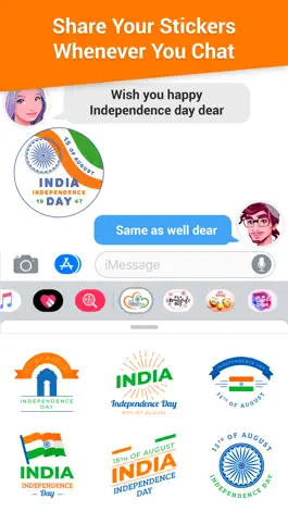 Game screenshot Independence Day Sticker 15Aug apk